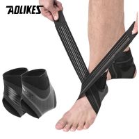 {Feili Sports Outdoor} AOLIKES 1ชิ้นห่อที่พยุงรั้งข้อเท้าใหม่สำหรับการวิ่งแก้ปวดข้อการฟื้นฟูการบาดเจ็บจากกีฬาเคล็ดขัดยอก