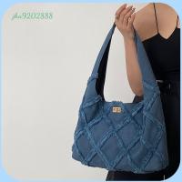 JHA9202888 Denim กระเป๋าผู้หญิง,กระเป๋าผ้าใบสีฟ้าน้ำหนักเบากระเป๋าสะพายไหล่แฟชั่นผู้ซื้อ