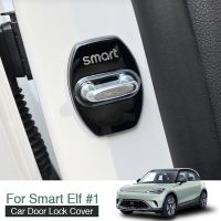 4 Buah Untuk Mercedes Smart Elf #1 2022 Penutup Ki Pintu Baja Tahan Karat Mobil Dekorasi Casing Cangkang Aksesori Stiker Mobil