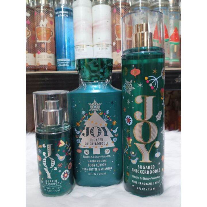 Bath Body Works Joy Sugared SnickerdDoodle Body MistLotion 236ml