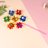 SPHO สีสัน DIY เลื่อมกังหันลม SPINNER บ้านสวนตกแต่งเด็กของเล่น