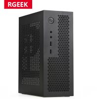 Rgeek เคสเครื่องคอมพิวเตอร์ ITX ขนาดเล็ก USB3.0เดสก์ท็อปเคสคอมพิวเตอร์ HTPC สำหรับแผงวงจรควบคุมอิเล็กทรอนิกส์ ITX 1U เล็ก /Flex Chasis เคสคอมพิวเตอร์เล่นเกมสำหรับสำนักงานบ้าน