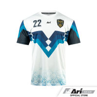 ARI X INDIGOSKIN JERSEY - WHITE/BLUE/BLACK เสื้ออาริ อินดิโก้สกิน สีขาว