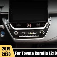 ฝาครอบช่องแอร์แถบเครื่องปรับอากาศแผงกรอบลูกบิดสำหรับรถยนต์ Toyota Corolla E210 2019 2020 2021 2022 2023ไฮบริด