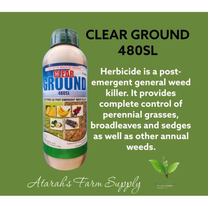 CLEAR GROUND 480SL Herbicide 1Liter | Lazada PH