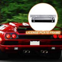 Rotatable License Plate Frames Covers Automotive New Energy License Plate Modification Carbon Fiber Car Front Rust Proof Holder