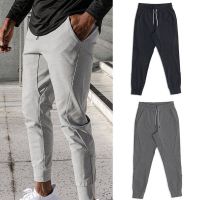 Workout Exercise Pants Mens Wait Lifting Training Running Stretch Casual Slim Fit Tapered Ankle-Tied Sweatpants Spring and Autumn New ugDG