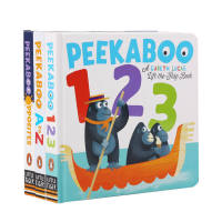 Peekabooเด็กความรู้ความเข้าใจตรัสรู้Turn OverหนังสือภาษาอังกฤษOriginal 3ปริมาตรของหิวหนอนปากกาอ่านหนังสือการจับคู่หนังสือต้นฉบับสมุดวาดภาพระบายสีสำหรับเด็ก