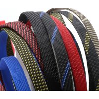 【cw】 1/3/5M Cable Sleeve Inner Diameter 25mm 30mm PET Braided Expandable Wire Wrap Insulated Tight Sheath Protector Harness !