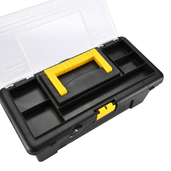 toolsnest-กล่องเครื่องมือสองชั้นที่เก็บของที่ทนทานเคสใส่ของสำหรับเครื่องมือช่างไฟฟ้าโรงรถ