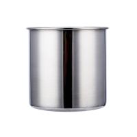 [COD] steel straight cup cylindrical mouth wine with lid tea mug no handle handle