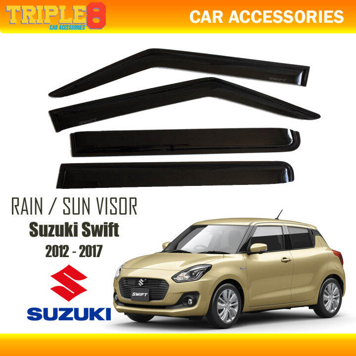 Suzuki Swift 2012 2017 Model Sun and Rain Visor Exterior Shield OEM 4