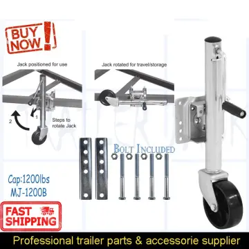 Load-bearing 1200 lbs hand trailer jack outrigger guide wheel knight wheel  support wheel