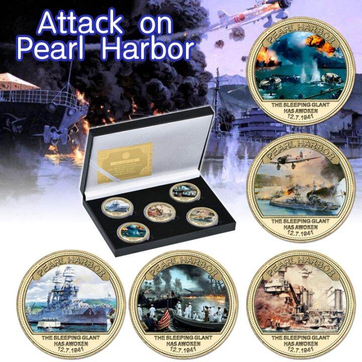 cc-80th-anniversary-harbor-gold-commemorative-coin-set-coins-souvenir-for