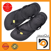 รองเท้า BlackOut TOELOOP SLINGBACK รองเท้าเตะ blackOut พื้นดำ/หูดำ  (ของแท้)