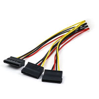 QOY7719 ตัวเชื่อมต่อ SATA 4 พิน IDE Molex ATA สายต่ออะแดปเตอร์ ตัวแยกไฟ อะแดปเตอร์ สายต่อ