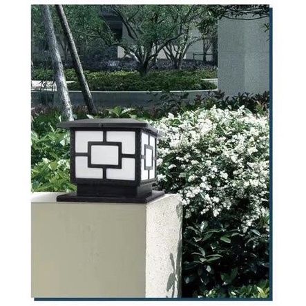 โคมไฟหัวเสาโซล่าเซลล์-solar-garden-light-2in1-เปิดปิดออโต้เลือกใช้งานได้2สีในตัวเดียว