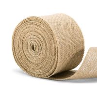 2M/Roll Jute Burlap Fabric Rustic Wedding Decoration Wrapping Supplies