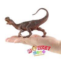 Monkey Toys - โมเดล ไดโนเสาร์ Dilophosaurus น้ำตาล ขนาด 14.50 CM (จากหาดใหญ่)