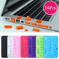 16PCS/Set Color Anti dust Plug For Notebook Laptop Computer Interface Unviersal Dustproof Stopper Waterproof Cover Caps