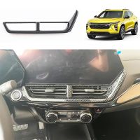 Front Row Air Condition Vent Outlet Cover Trim for Seeker 2023 2024 Accessories (ABS Carbon Fiber)