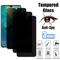 3PCS Anti Spy Tempered Glass For Huawei Y7 Y9 Y6 Pro 2019 Y7A Y7P Y9S Y9A Mate 20 40 Lite Nova 8I 8SE 6 6SE 5T Screen Protector Vinyl Flooring