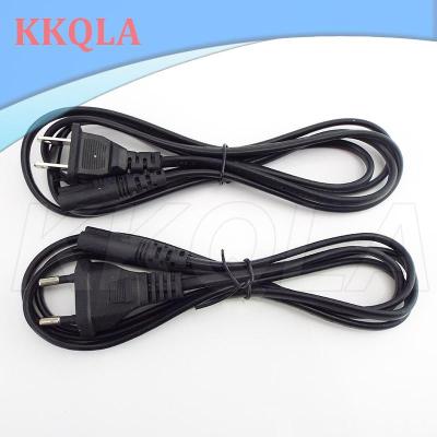 QKKQLA 2-Prong Pin Lead Wire Connecter Power Supply Cable Plug Electrical Line1.4M 2ft AC Power Adapter Extension Cord