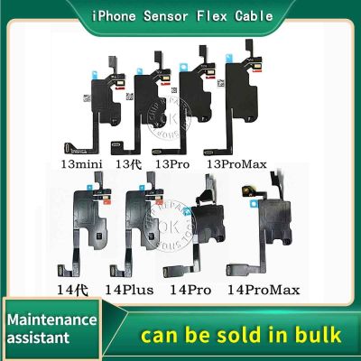Kabel Flex Earpiece iPhone 13 14 plus 13 mini 13 14 Pro Max Sensor cahaya jarak dekat tidak dengan speaker untuk iPhone