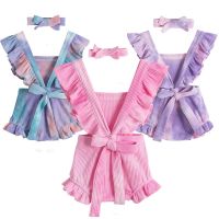 Baby Girl Summer Clothing Sets Newborn Baby Ruffle Sleeve Tops+Shorts Infantil Cotton Jogging Suits Toddler Girl Tie Dye Outfits  by Hs2023