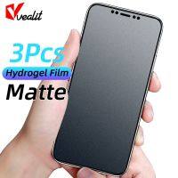 [HOT DOLXIOWEOH 539] 1 3Pcs ไม่มีลายนิ้วมือ Matte Hydrogel ฟิล์มสำหรับ iPhone 11 12 13 Pro Max Mini 8 7 6S Plus X XR XS MAX SE 2 Frosted ป้องกันฟิล์ม