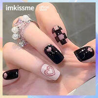 24P น่ารักเด็ก Rainbow Nail Art คลุมทั้งหมดประดิษฐ์เล็บปลอมสวมใส่ Reusable False เล็บ Ballerina กดบนเล็บ