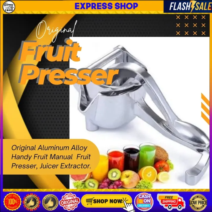 XNOriginal Aluminum Alloy Handy Fruit Manual Fruit Presser, Juicer