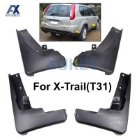 JHTJHNDTGFJHND สำหรับ Nissan X-Trail T31 2008-2013 Xtrail Mud Flap Mudguards Splash Guards Fender 2009 2010 2011 2012ชุดแม่พิมพ์รถ Mud Flaps