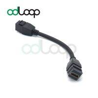 [LUNA electronic accessories] ODLOOP แจ็ค HDMI ตัวเมียเป็นสายต่อขยาย4K สายเคเบิ้ลทรงหางหมู