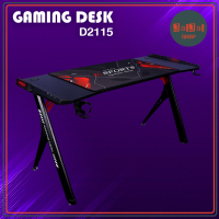 Gaming Desk รุ่น D2115 โต๊ะเกมมิ่ง โต๊ะคอมพิวเตอร์ 143.5x62x76.3 พร้อมแผ่นรองเม้าส์ขนาดใหญ่