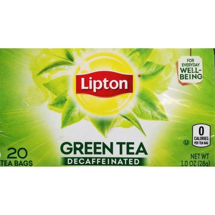 Lipton Green Tea Decaf/Decaffeinated Green Tea Bags 20 pcs per Box