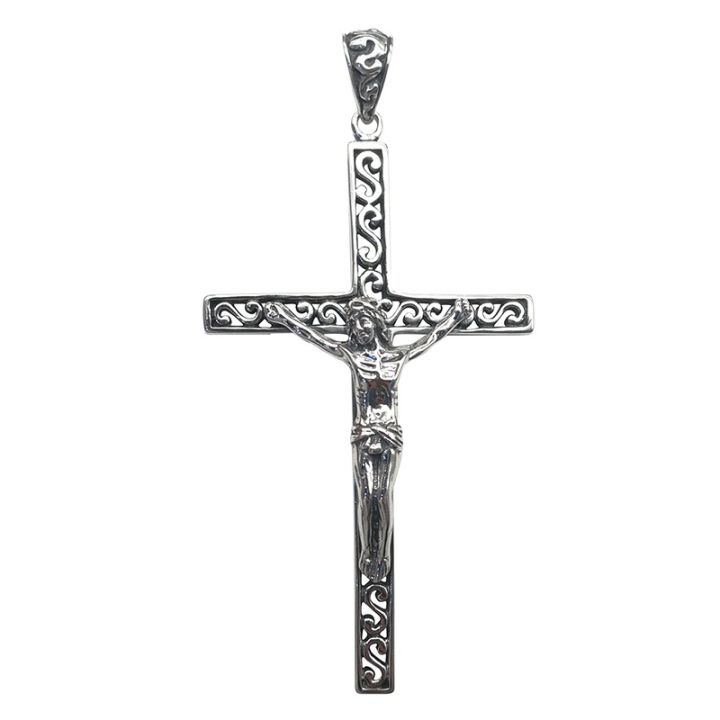 bocai-s925-sterling-silver-charm-pendants-retro-old-pattern-hollow-cross-hanging-drop-pure-argentum-amulet-for-men-women