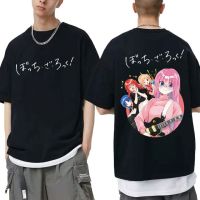 Anime Bocchi The Rock Tees Manga Hitori Gotoh Yamada Ryo Kita Ikuyo Ijichi Nijika Graphic Tshirt Men Kawaii Loose T-shirts