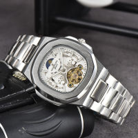 Patek Philippe Nautilus Skeleton นาฬิกาสำหรับผู้ชายนาฬิกากลไกอัตโนมัติ