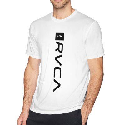 RVCA logo graphic cotton O-neck T-shirt for men