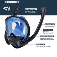 HOT Double Snorkeling Mask Tube Diving Mask Adults Kid Swimming Mask Diving Goggles Self Contained Underwater Breathing Apparatu