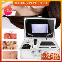 7 นิ้ว-ประเภทหนังศีรษะรูขุมขน Facial เครื่องตรวจจับผิวผม Analyser Machine ดิจิตอลสุขภาพผิว Detection 100-240V ระเบียบยุโรป