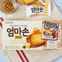 พร้อมส่ง ขนมเกาหลี 롯데엄마손파이 คุ๊กกี้เนย Lotte Crispy &amp; Sweet Biscuit 127g