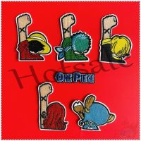 【hot sale】 ❂▤♨ B15 ✿ Anime：One PIECE - Luffy / Zoro / Sanji / Nami / Chopper Iron-on Patch ✿ 1Pc Diy Embroidery Patch Sew on Iron on Badges Patches