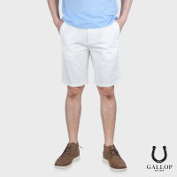 GALLOP : CHINO SHORTS กางเกงขาสั้นผ้าชิโน รุ่น GS9014 สีขาว / ราคาปกติ 1490.-