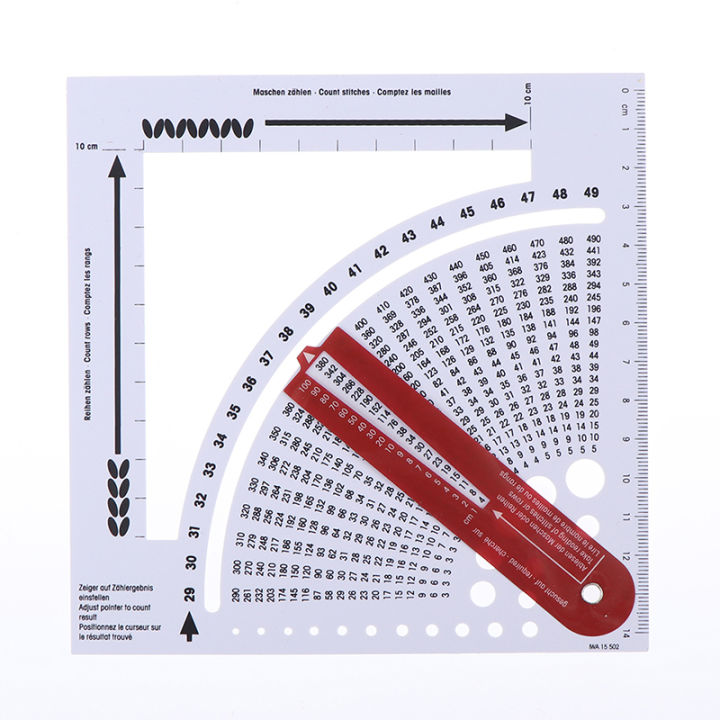 new-knitting-gauge-converter-knitting-calculator-counting-frame-ruler-sewing-diy-accessories