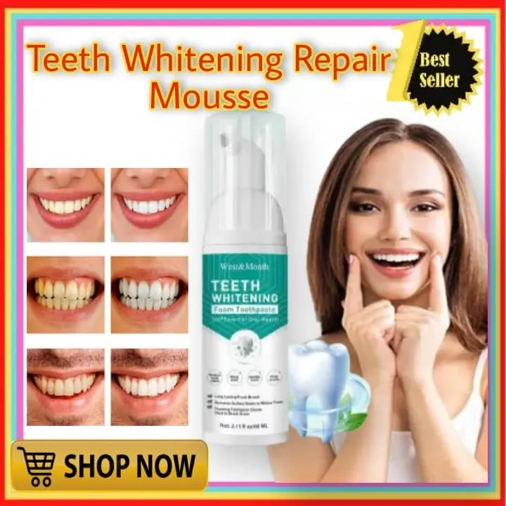 OriginaL and Effective WEST&MONTH Teeth Whitening Mousse Toothpaste ...