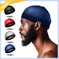 MINBAOYU196810 สีทึบทึบ หมวกลายคลื่น ระบายอากาศได้ระบายอากาศ หมวก durag หลากสี หมวกบีนนี่ หมวก durag ผู้ชาย สำหรับผู้ชาย