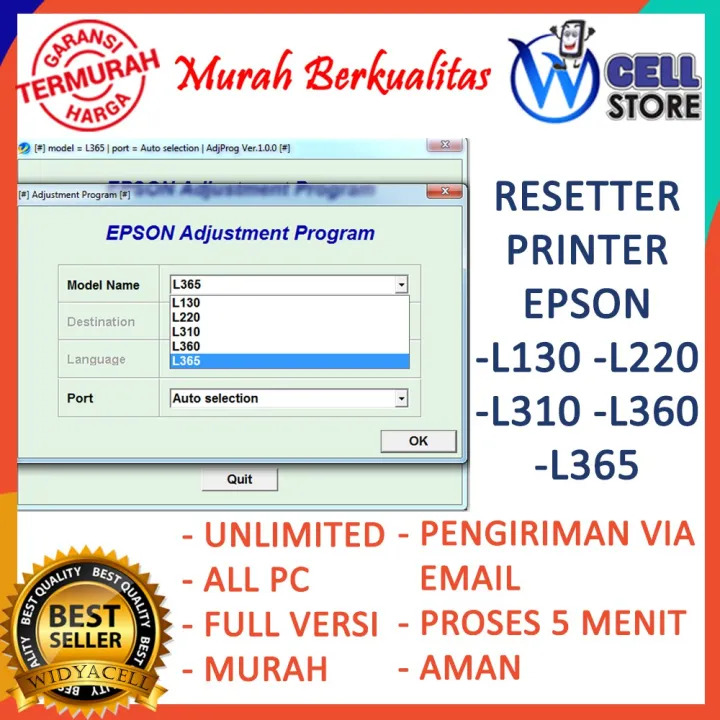 Software Resetter Reset Reseter Printer Epson L130 L220 L310 2423