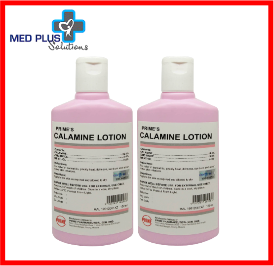 Primes Calamine Lotion 150ml x 2 (Exp 2/2026) Prime Zinc Oxide